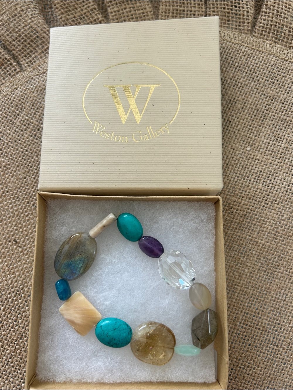 Multicolor Gemstone Beaded Stretch Bracelet
